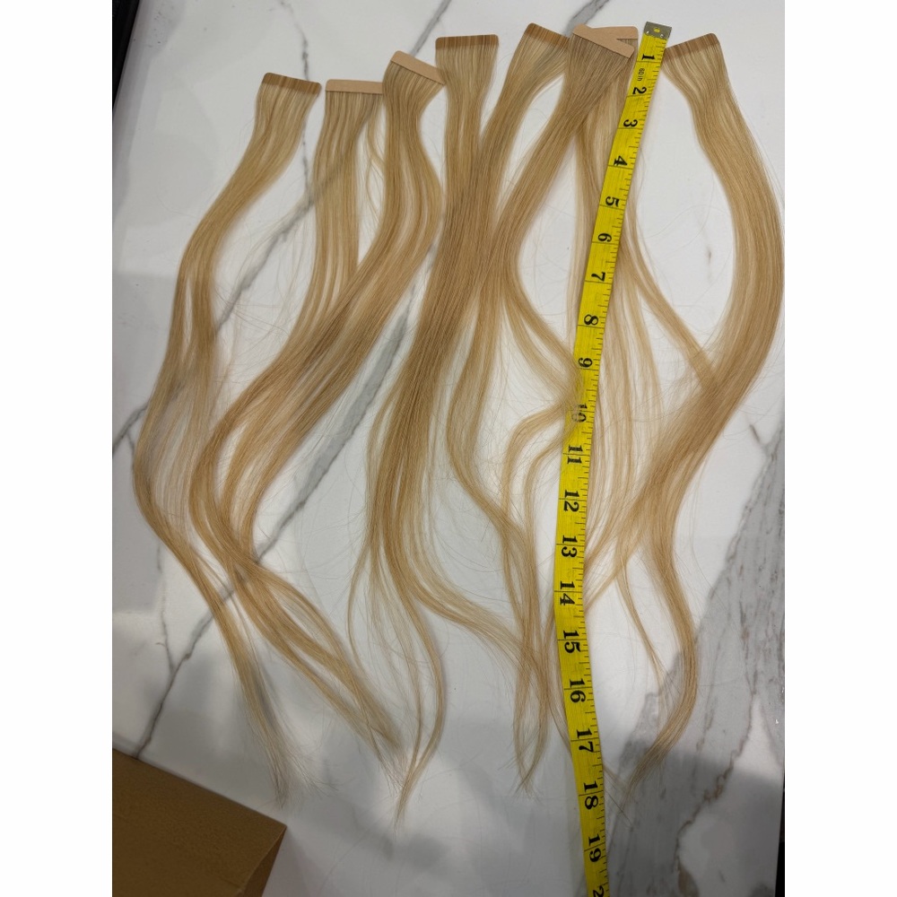 Premium Blonde Tape-In Hair Extensions - Natural Blonde 18 inches